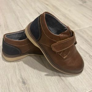 Brown and Black Kids Dress Shoes